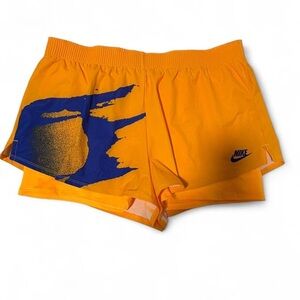 Vintage Nike Challenge Court slam Agassi Tennis Shorts Bright Orange